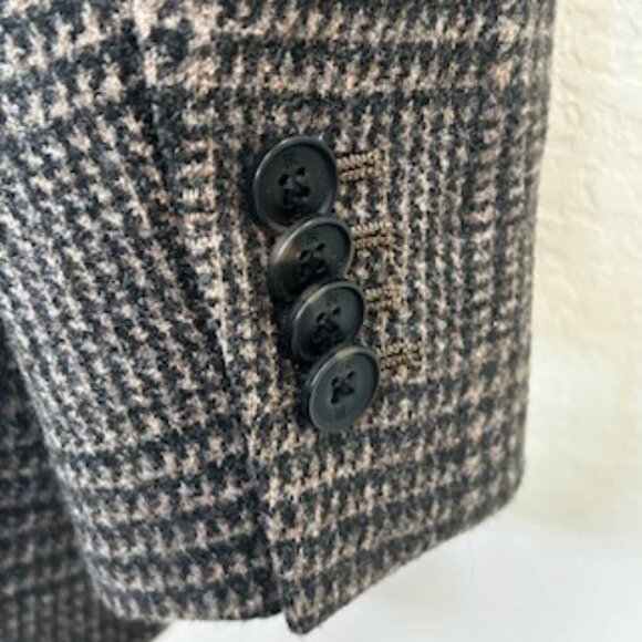 NWOT Banana Republic Tailored Fit Brown Glen Plaid Jacket Blazer - Picture 9 of 16
